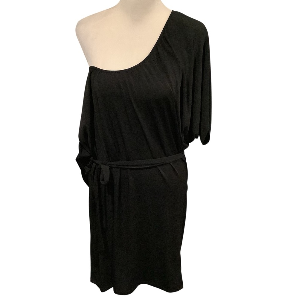 Michael Kors Elegant Solid Black One-Shoulder, Of… - image 1